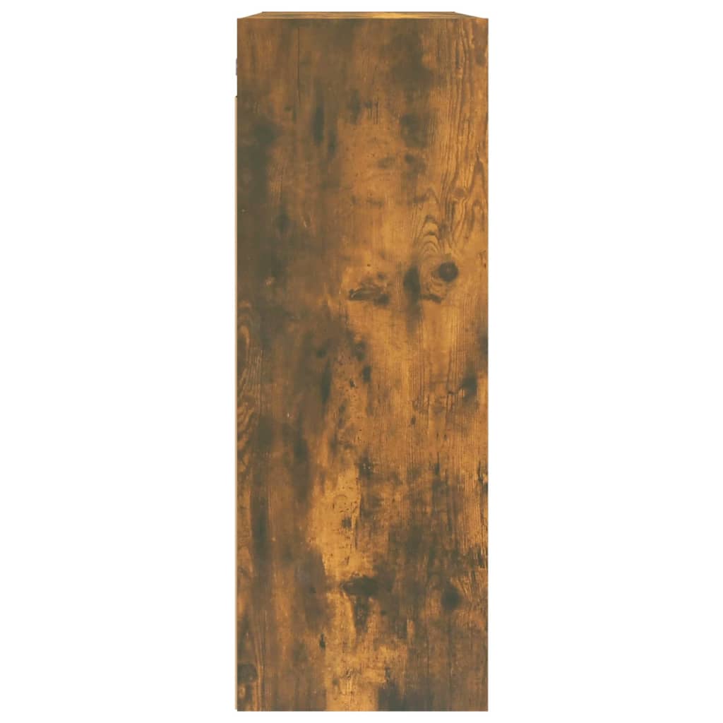 vidaXL Pakabinama sieninė spintelė, dūminio ąžuolo, 69,5x32,5x90cm