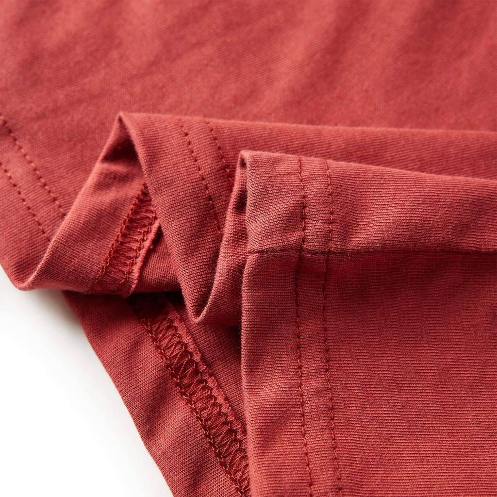 Vaikiški marškinėliai ilgomis rankovėmis, deginti raudoni, 92 dydžio