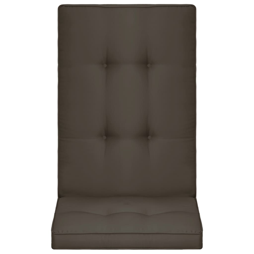 vidaXL Sodo kėdės pagalvėlės, 4vnt., antracito spalvos, 120x50x5cm