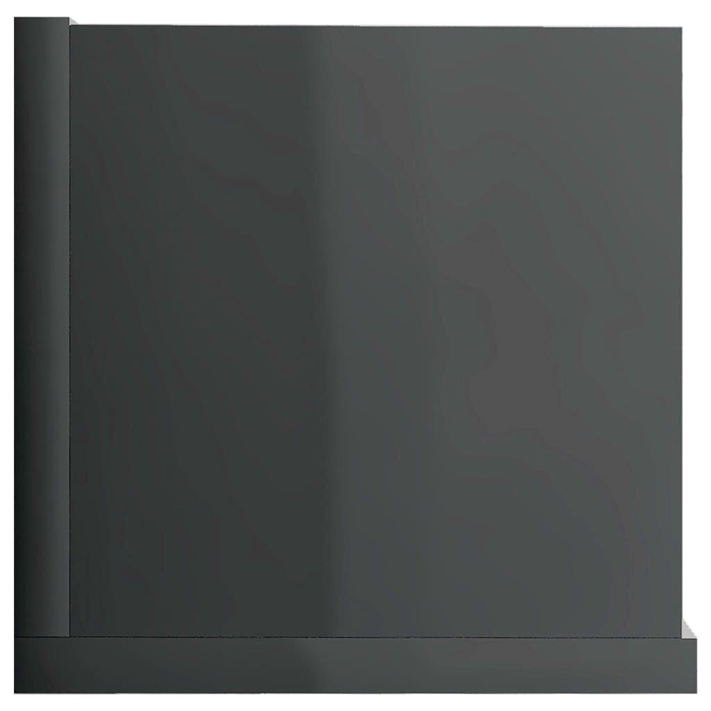 vidaXL Sieninė lentyna kompaktiniams diskams, pilka, 100x18x18cm, MDP