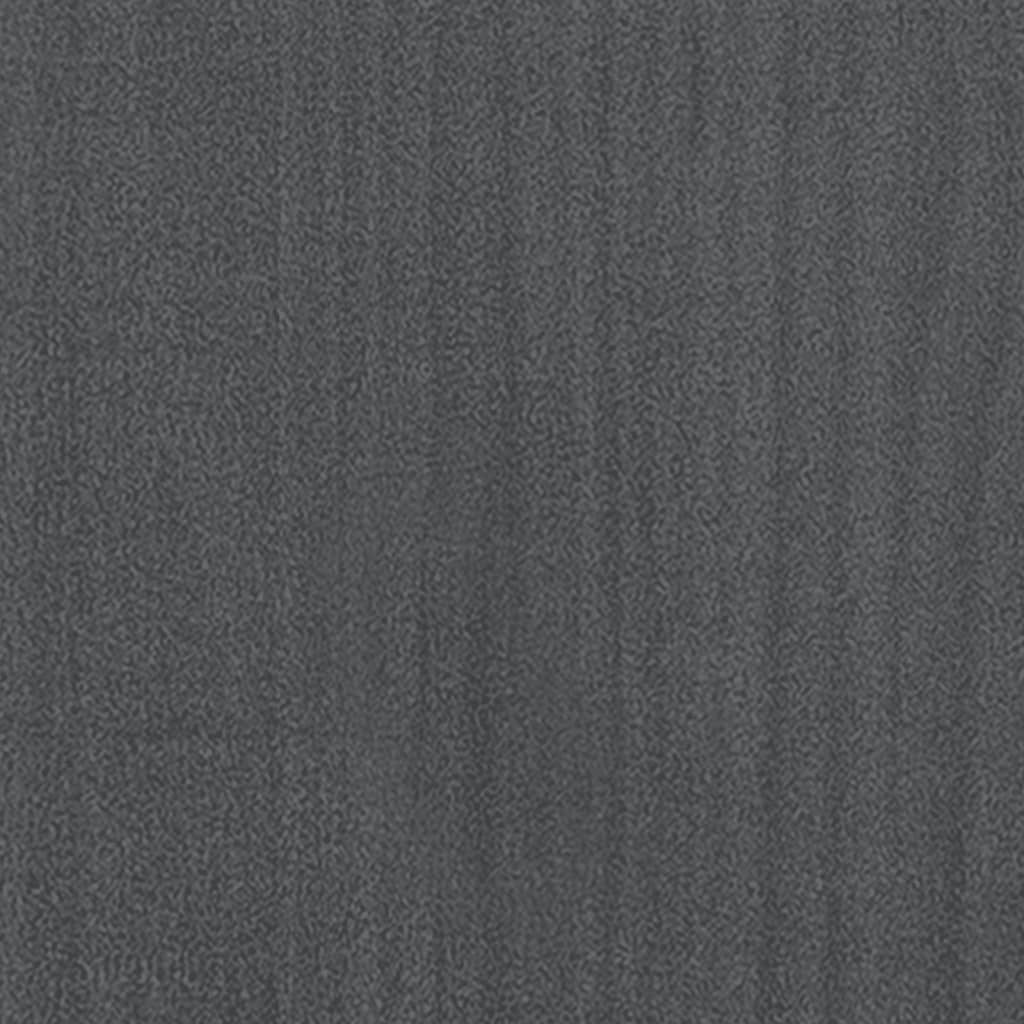 vidaXL Lovos rėmas, pilkos spalvos, 160x200cm, pušies masyvas