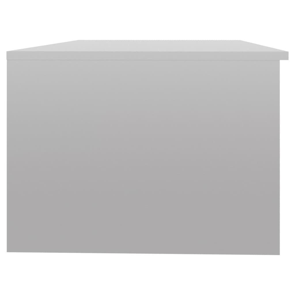 vidaXL Kavos staliukas, baltas, 102x50x36cm, apdirbta mediena, blizgus