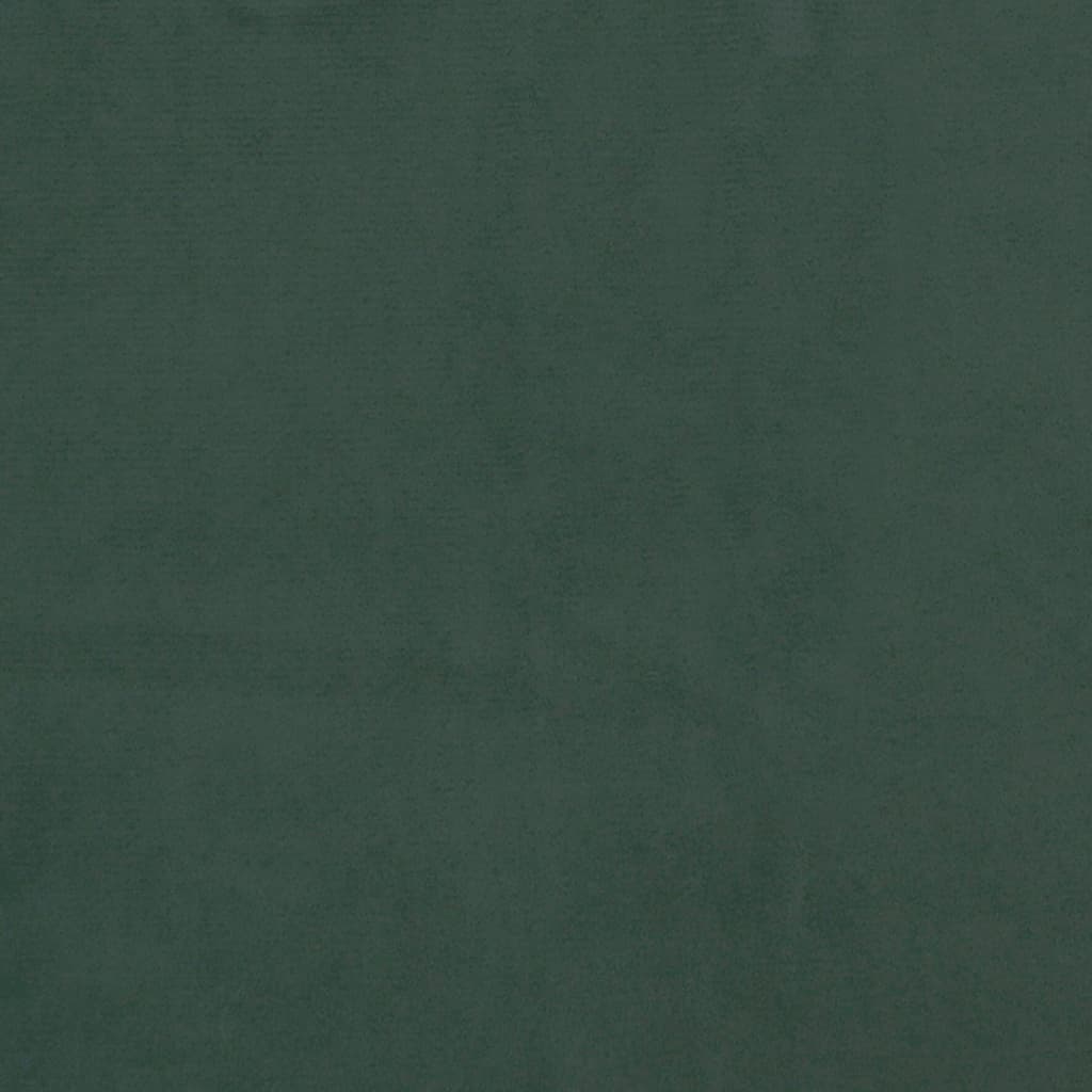 vidaXL Galvūgalis su auselėmis,tamsiai žalios,163x16x118/128cm,aksomas