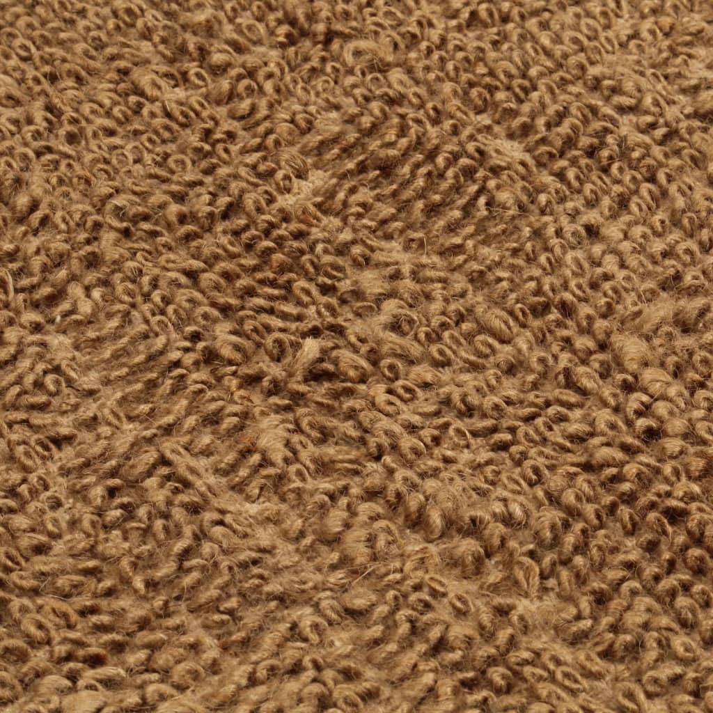 vidaXL Kilpinis kilimas, 180x250cm, džiutas ir medvilnė, rankų darbo