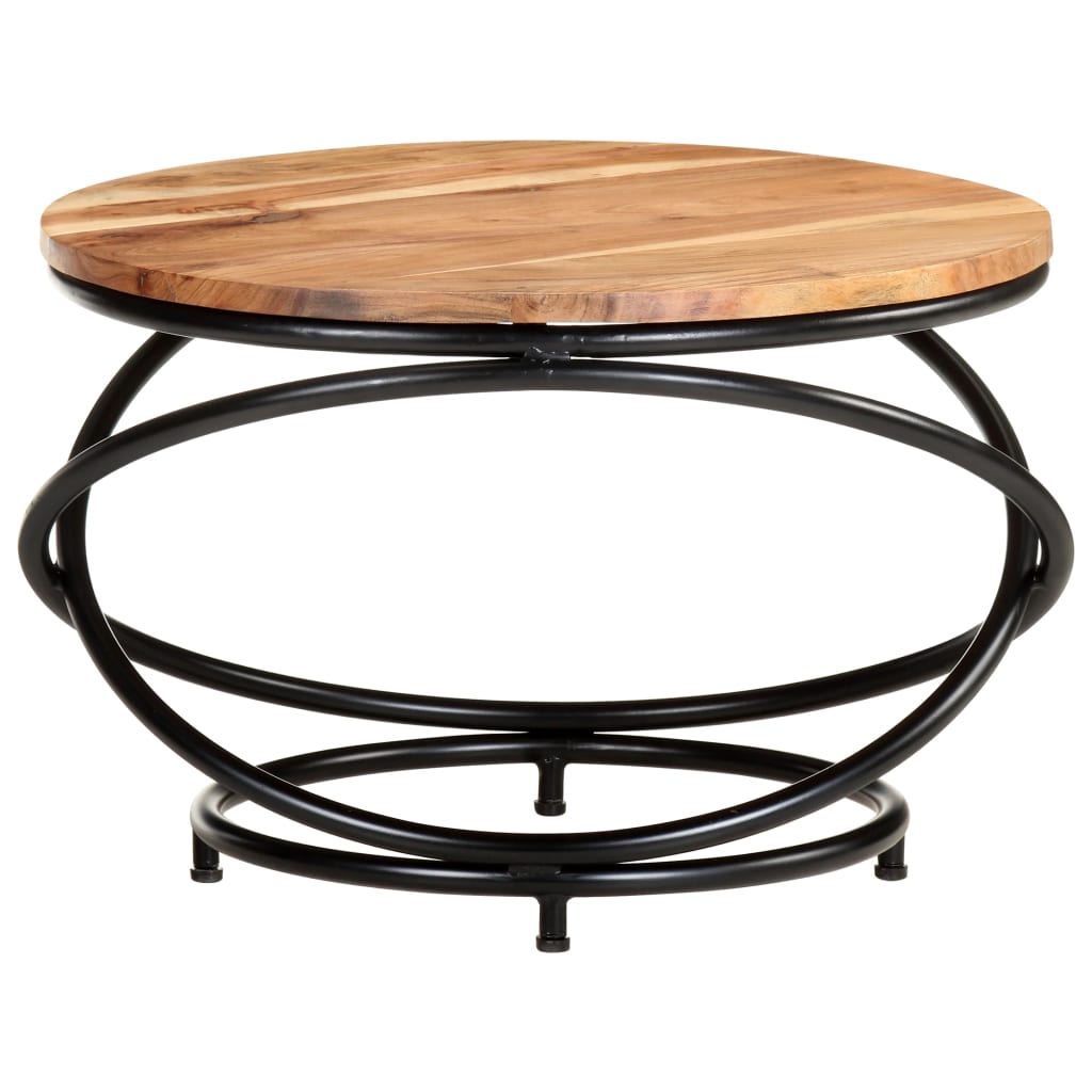 vidaXL Kavos staliukas, 60x60x40cm, akacijos medienos masyvas