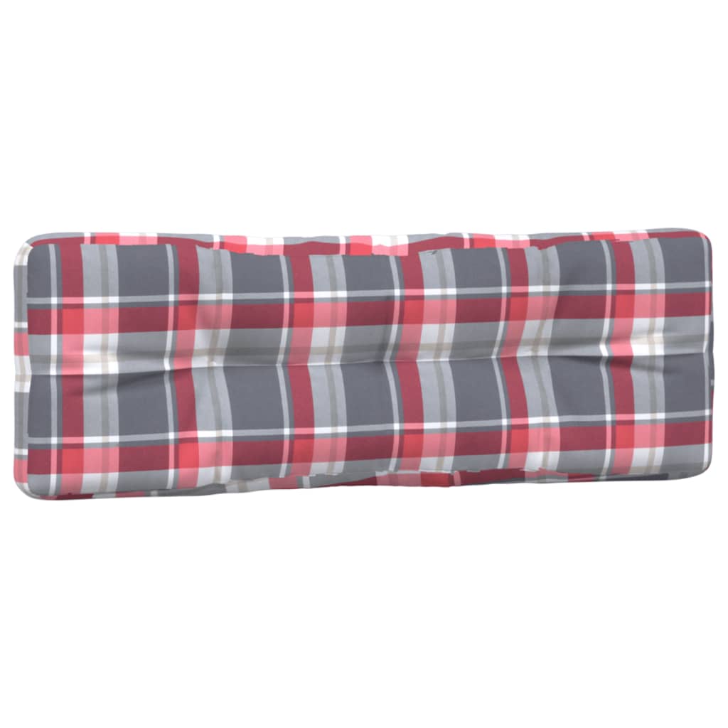 vidaXL Palečių pagalvėlės, 5vnt., raudonos spalvos, audinys, languotos