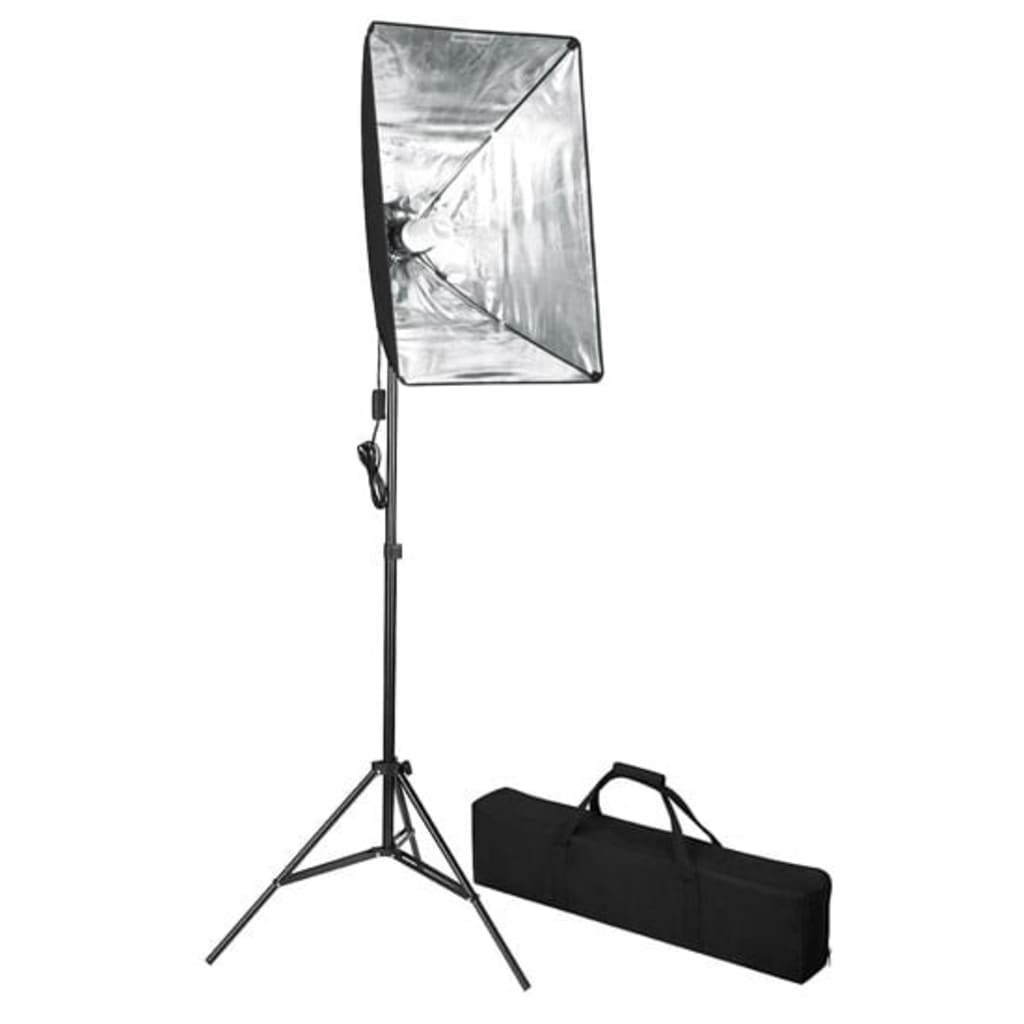 vidaXL Fotostudijos šviesdėžių rinkinys su fotografavimo stalu