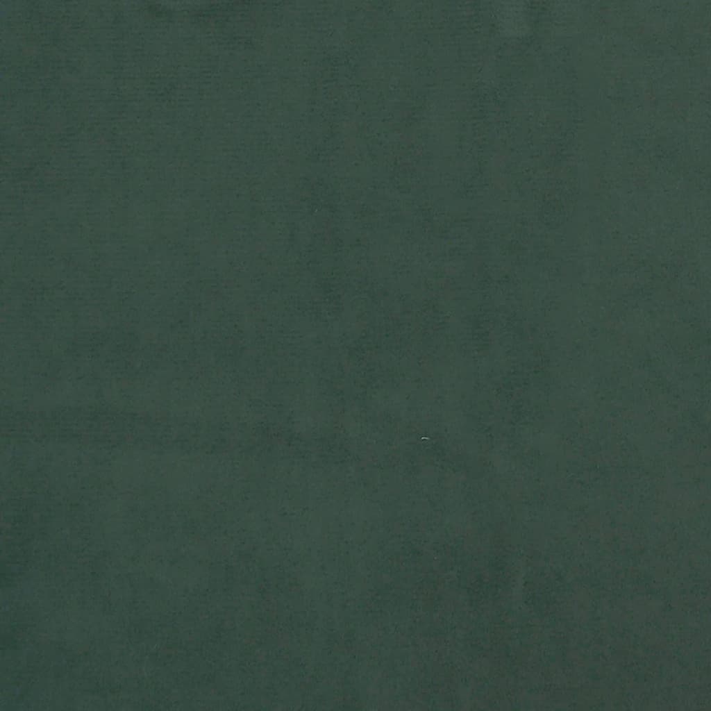 vidaXL Galvūgalis su auselėmis, tamsiai žalia,83x23x78/88cm, aksomas
