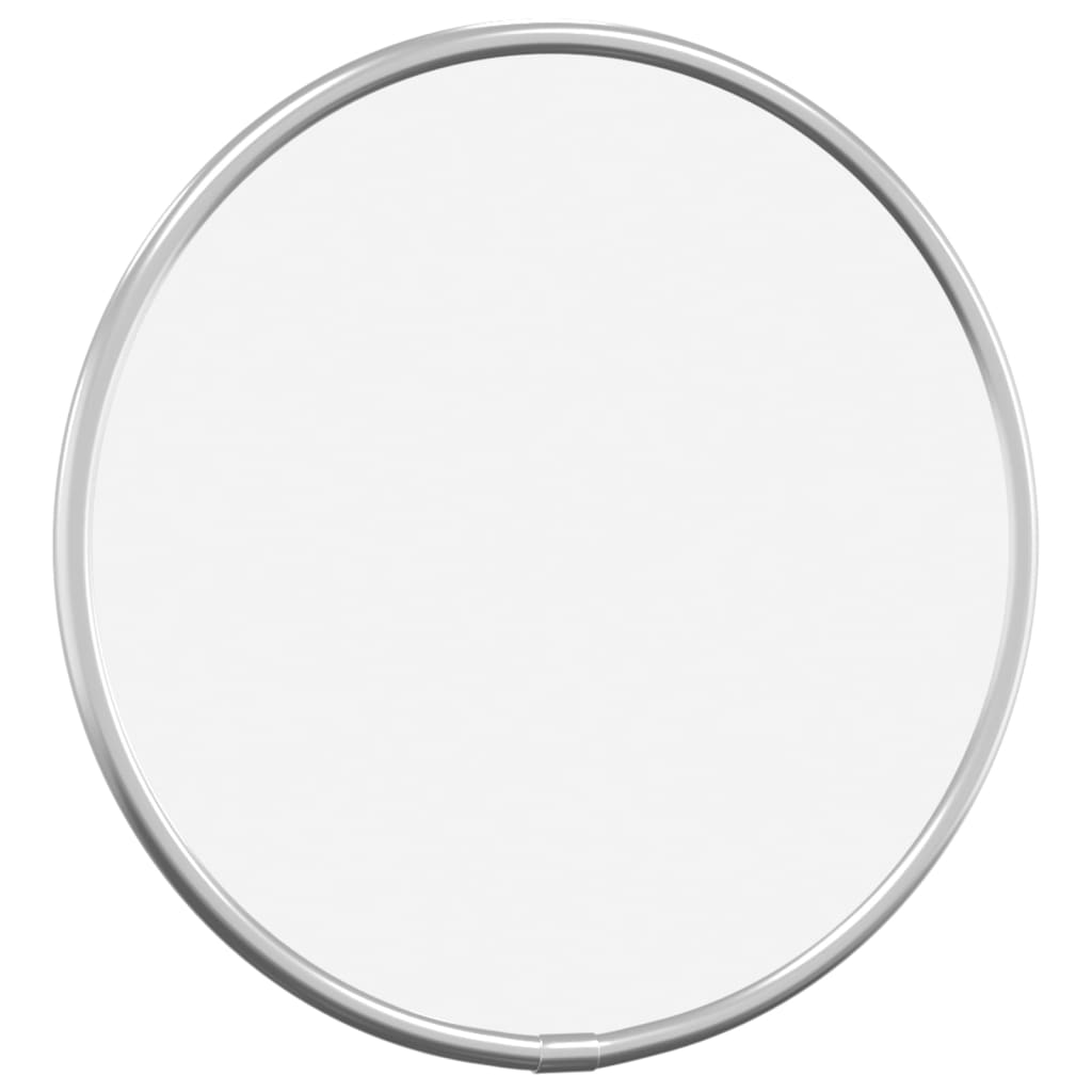 vidaXL Sieninis veidrodis, sidabrinis, 20cm skersmens, apskritas