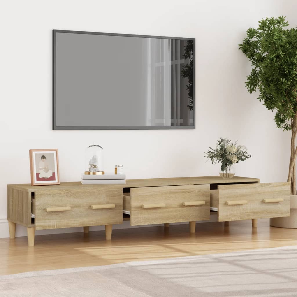 vidaXL Televizoriaus spintelė, ąžuolo, 150x34,5x30cm, apdirbta mediena