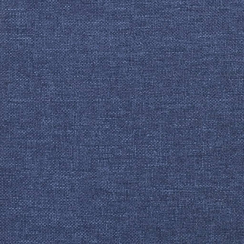 vidaXL Lovos rėmas, mėlynos spalvos, 90x190 cm, audinys