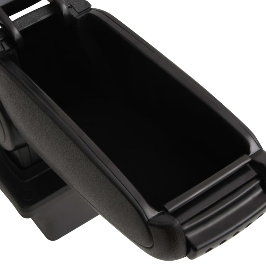 vidaXL Automobilio porankis, juodos spalvos, 14x33x(32–48,5)cm, ABS