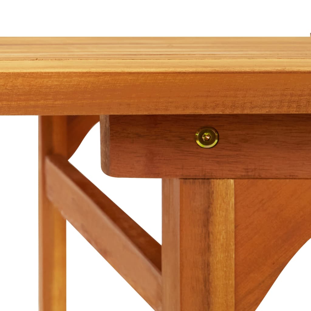 vidaXL Sodo valgomojo stalas, 180x90x75 cm, akacijos medienos masyvas