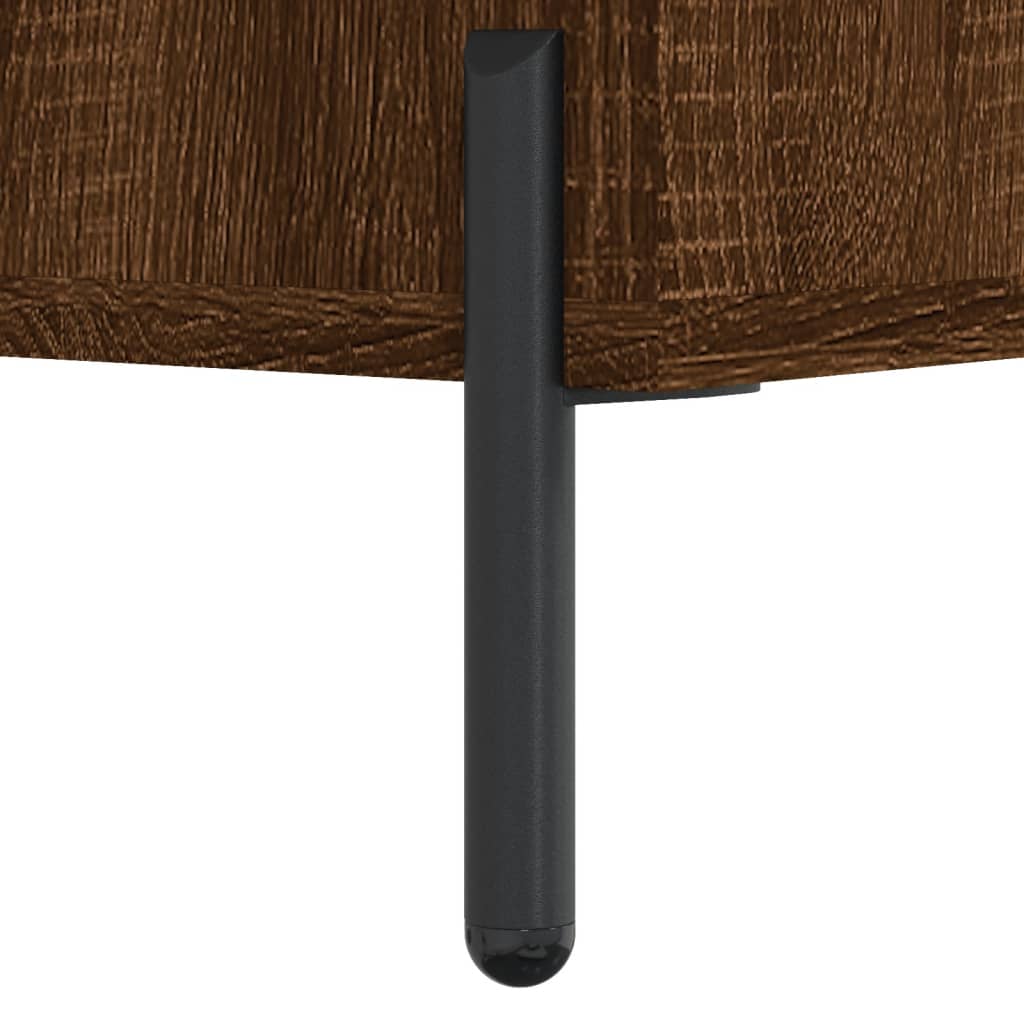 vidaXL Batų suoliukas, rudas ąžuolo, 102x35x55cm, apdirbta mediena