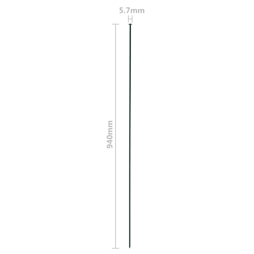 vidaXL Tvoros rinkinys, žalias, 77,5x64cm, nuleistas arkinis viršus