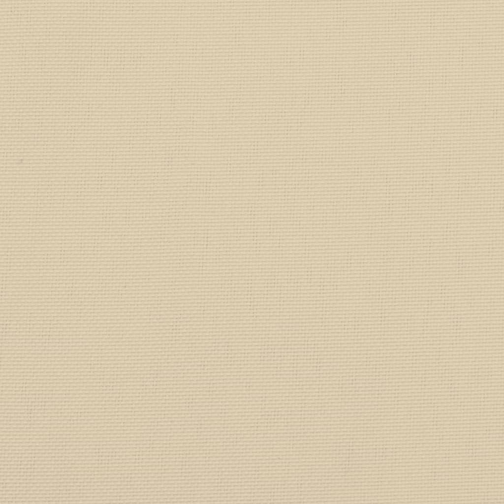 vidaXL Pagalvėlė, smėlio spalvos, 60x11cm, oksfordo audinys, apskrita
