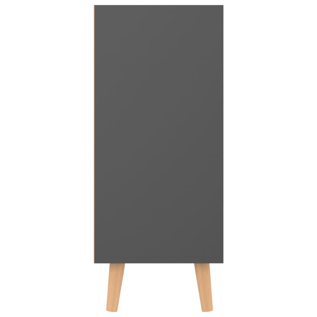 vidaXL Šoninė spintelė, pilkos spalvos, 90x30x72cm, apdirbta mediena