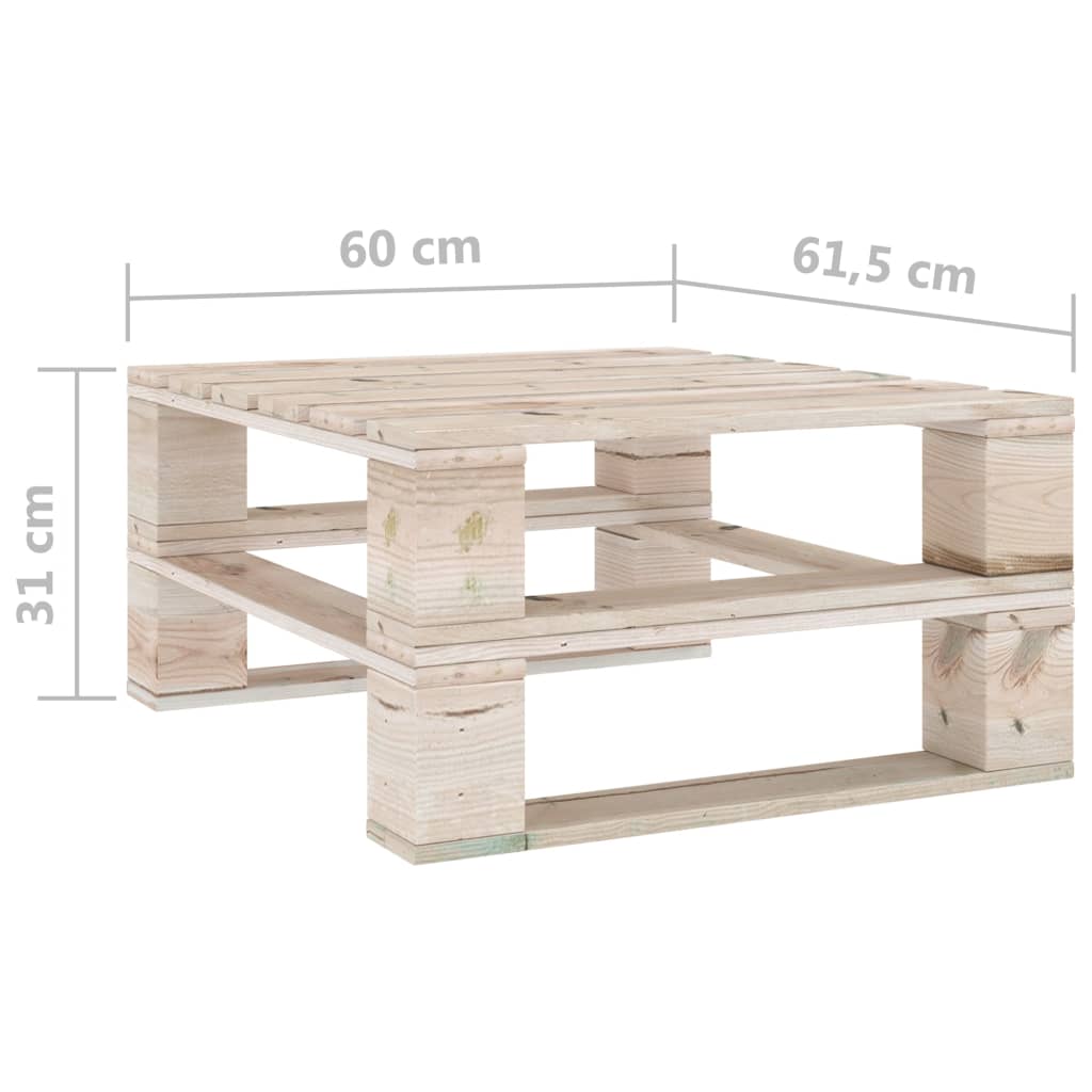 vidaXL Sodo stalai iš palečių, 2vnt., impregnuota pušies mediena