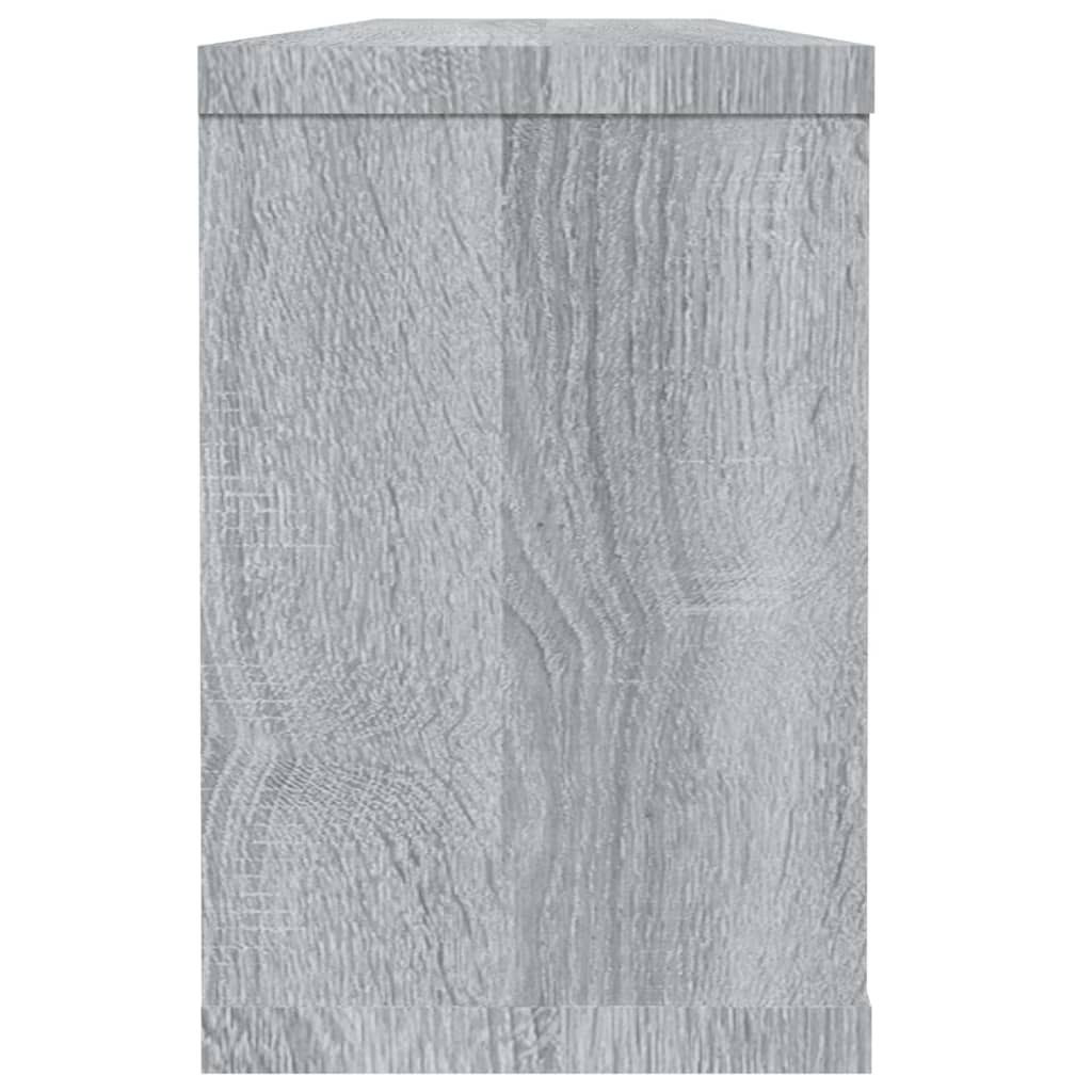 vidaXL Sieninės lentynos, 6vnt., pilkos ąžuolo, 60x15x23cm, mediena