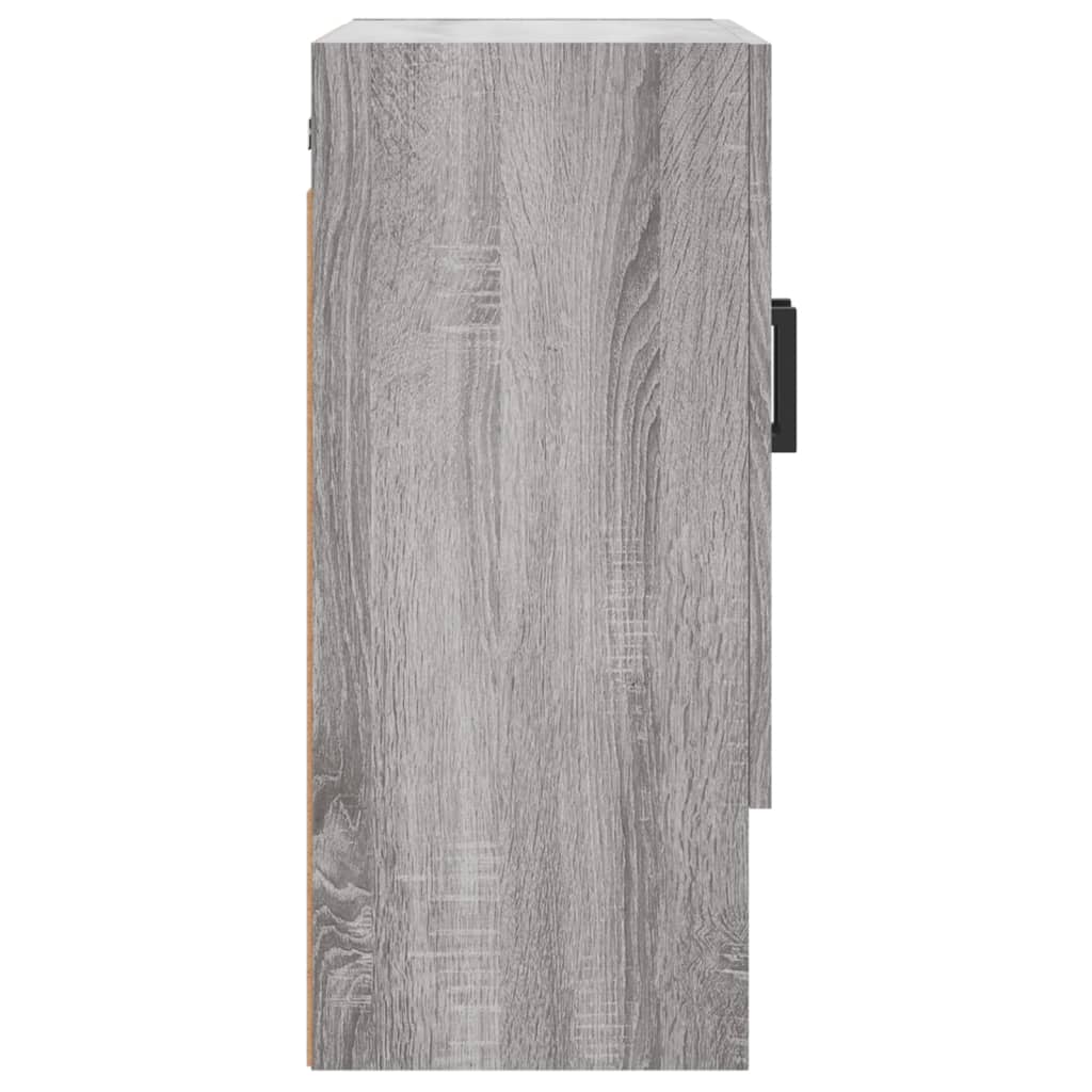 vidaXL Sieninė spintelė, pilka ąžuolo, 60x31x70cm, apdirbta mediena