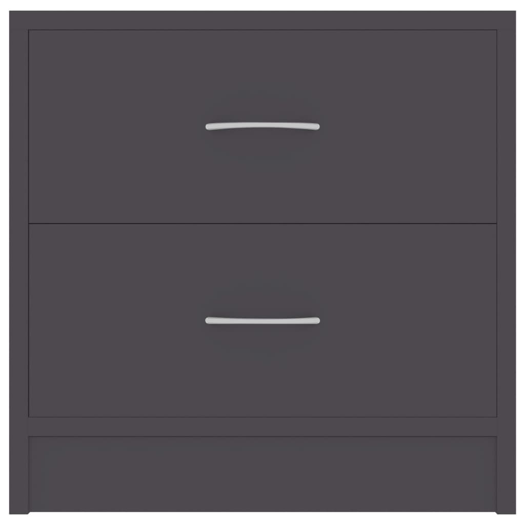 vidaXL Naktinė spintelė, pilkos spalvos, 40x30x40cm, MDP