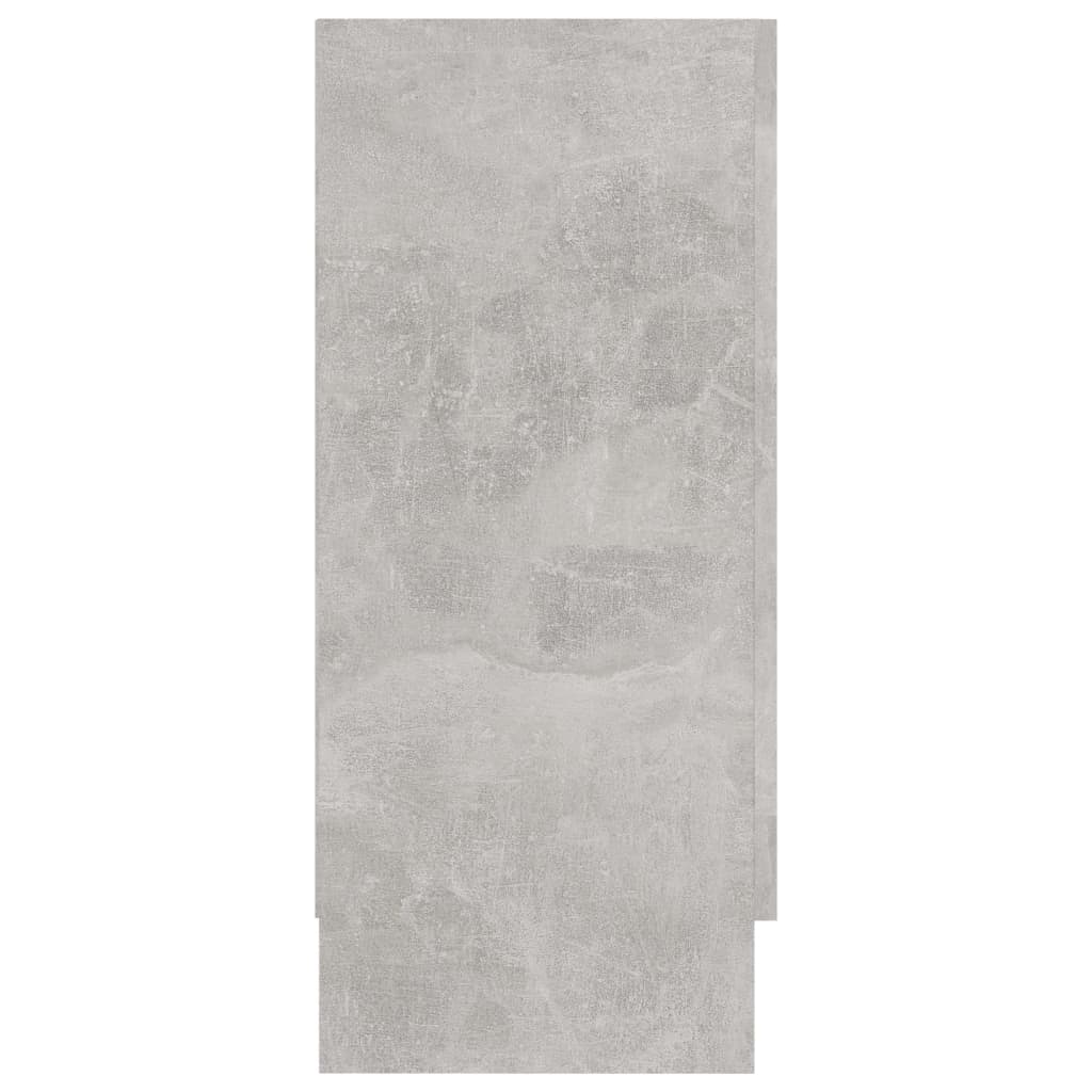 vidaXL Vitrininė spintelė, betono pilkos spalvos, 120x30,5x70cm, MDP