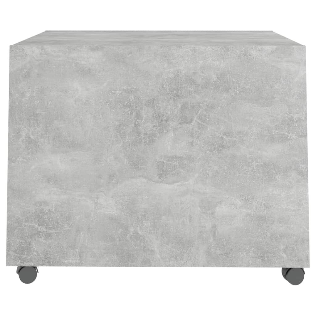 vidaXL Kavos staliukas, betono pilkas, 55x55x40cm, apdirbta mediena