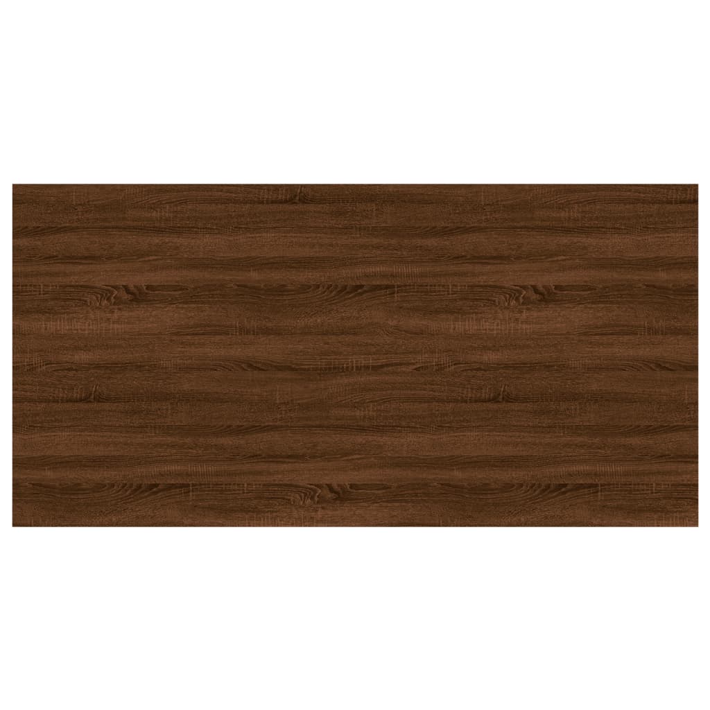 vidaXL Sieninės lentynos, 4vnt., rudos ąžuolo, 100x50x1,5cm, mediena