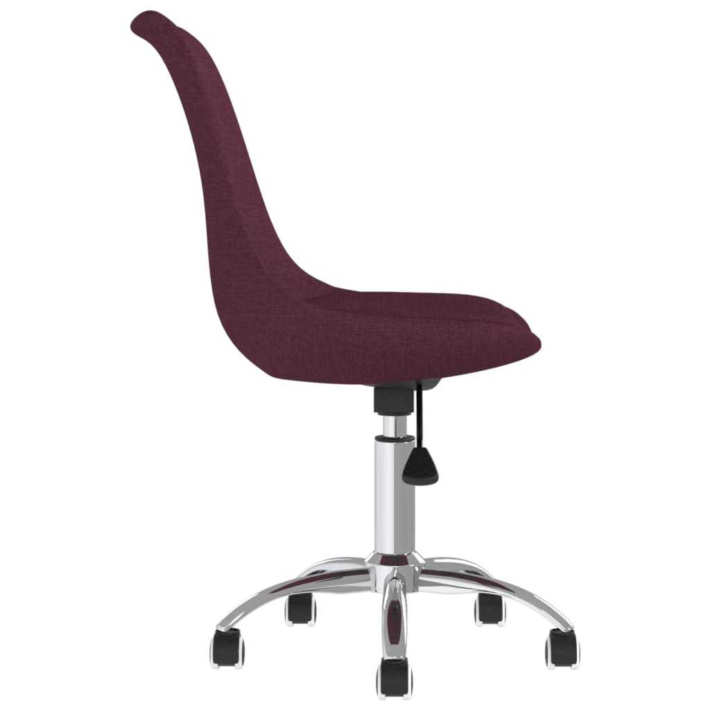 vidaXL Pasukamos valgomojo kėdės, 4vnt., violetinės spalvos, audinys