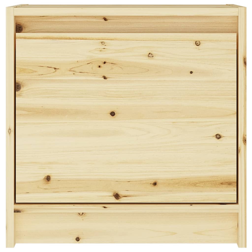 vidaXL Naktinė spintelė, 40x30,5x40cm, eglės medienos masyvas