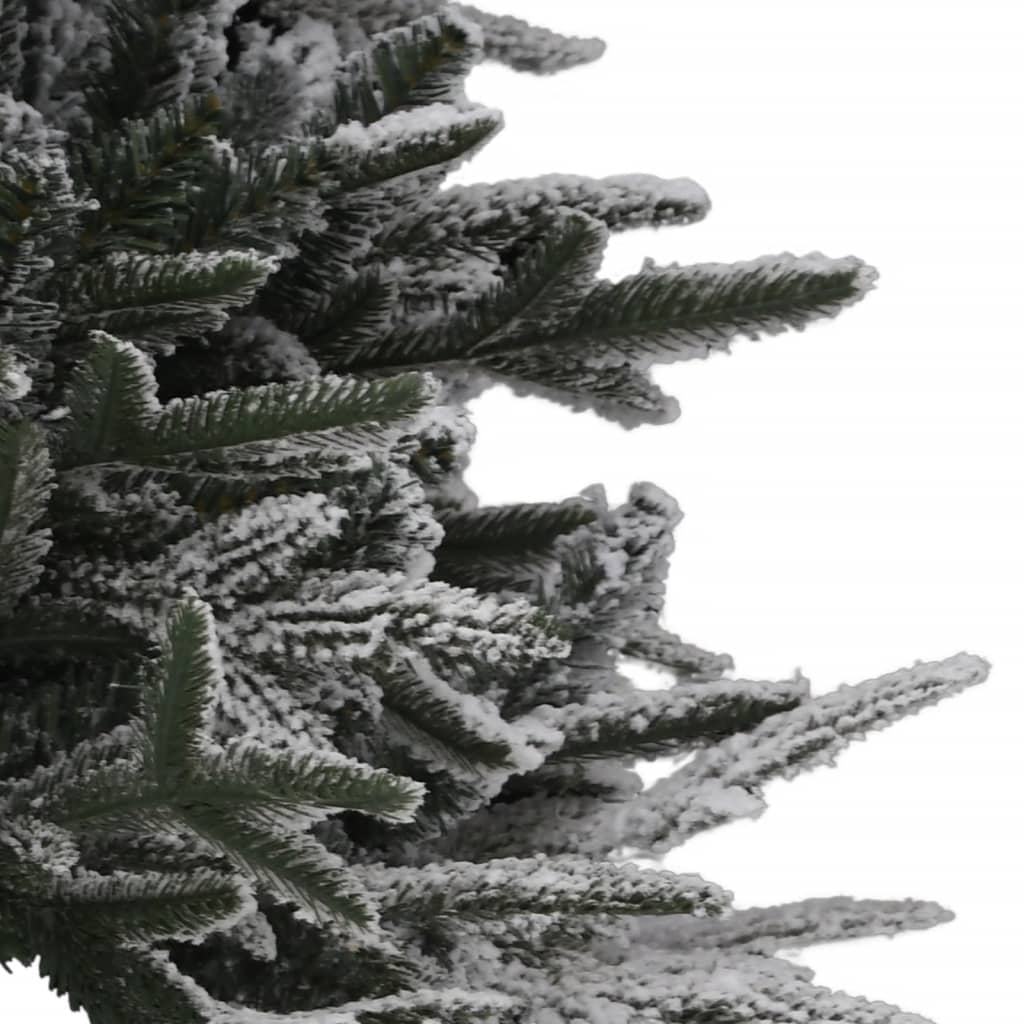 vidaXL Dirbtinė apšviesta Kalėdų eglutė su sniegu, 240cm, PVC ir PE