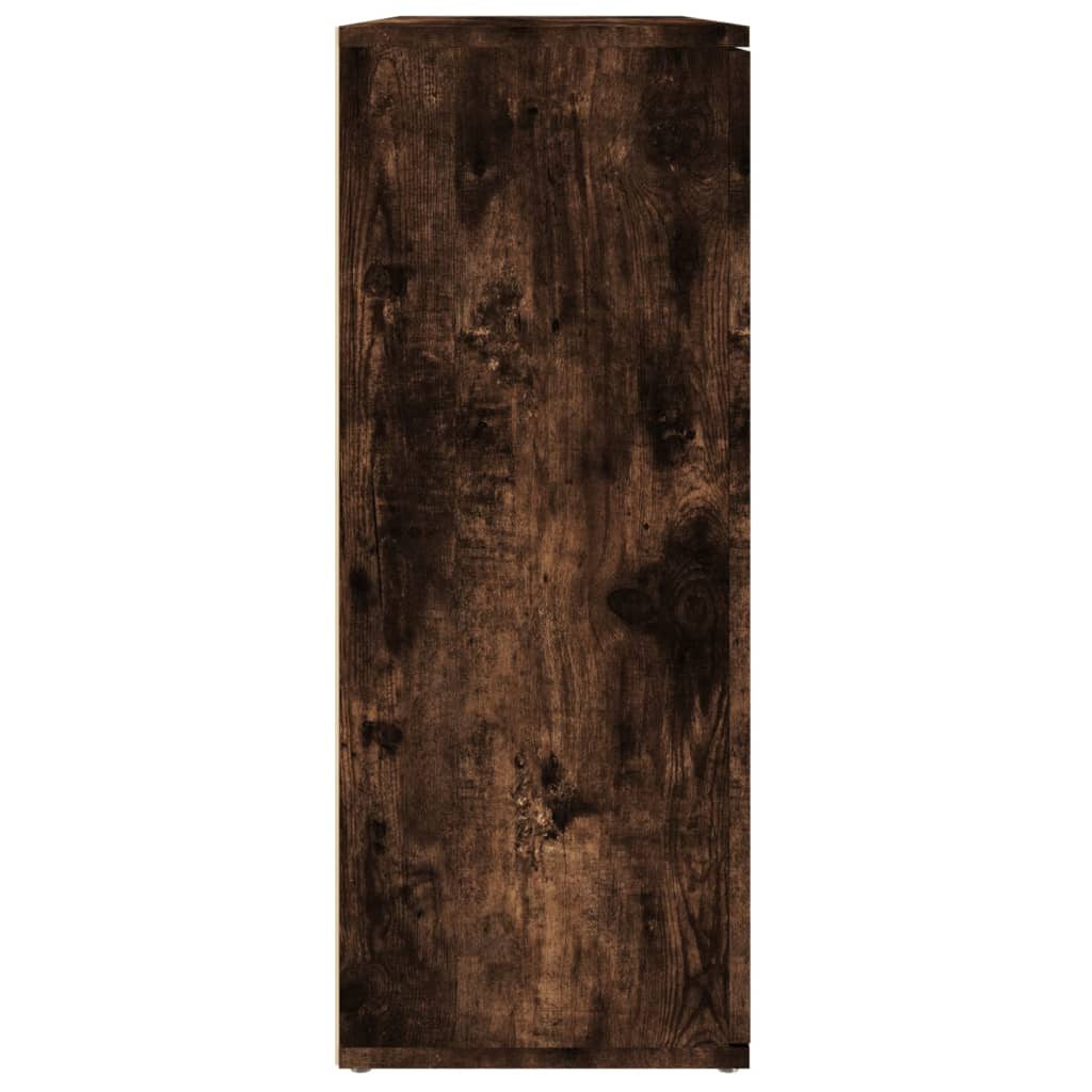 vidaXL Šoninė spintelė, dūminio ąžuolo, 91x29,5x75cm, apdirbta mediena