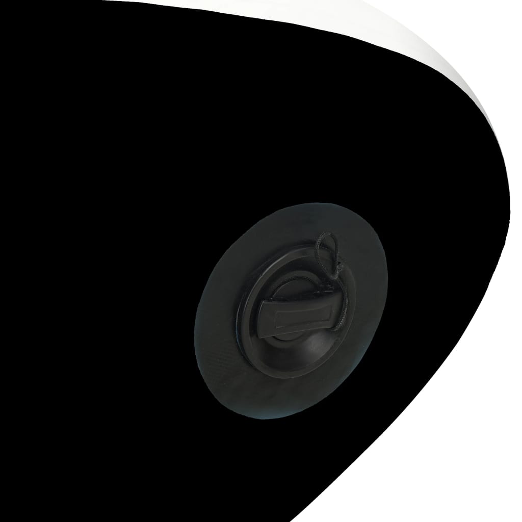 vidaXL Pripučiamos irklentės rinkinys, juodos spalvos, 320x76x15cm
