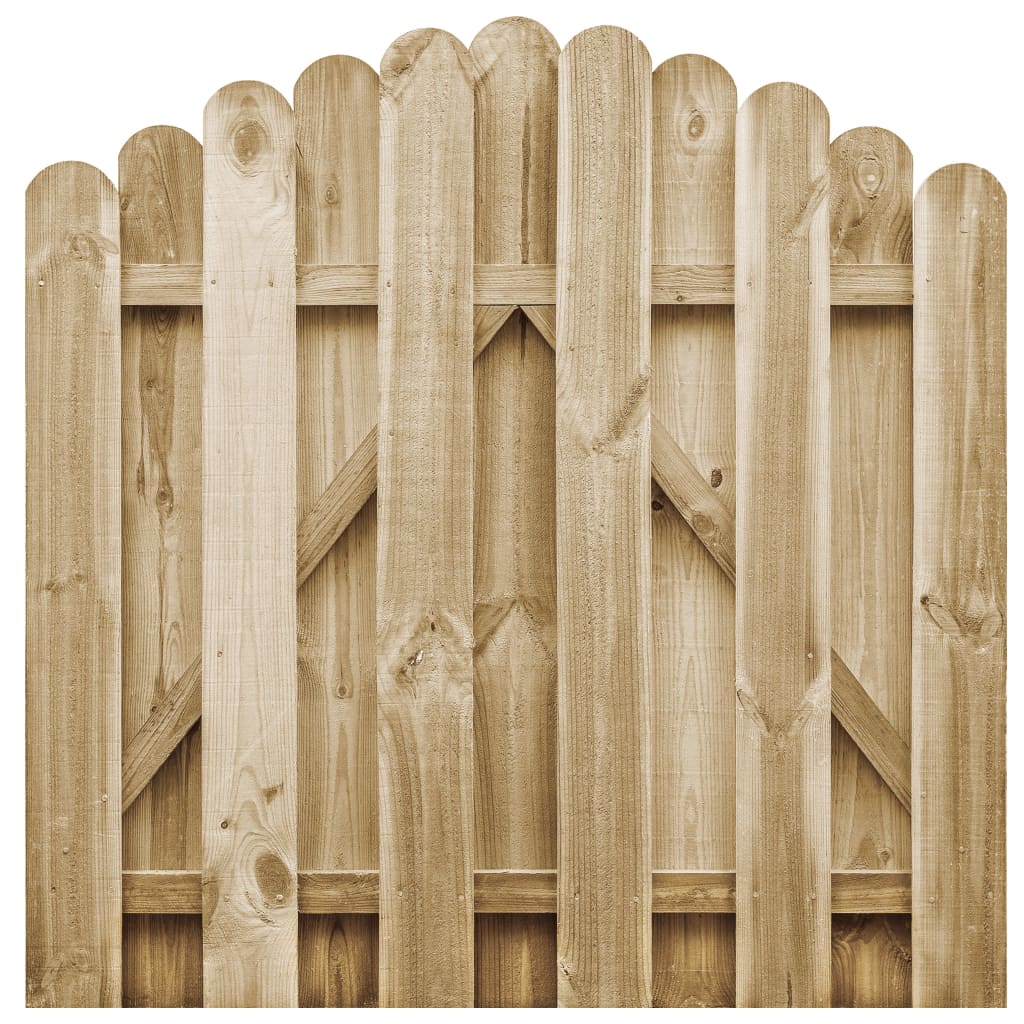 vidaXL Sodo vartai, 100x100cm, impregnuota pušies mediena