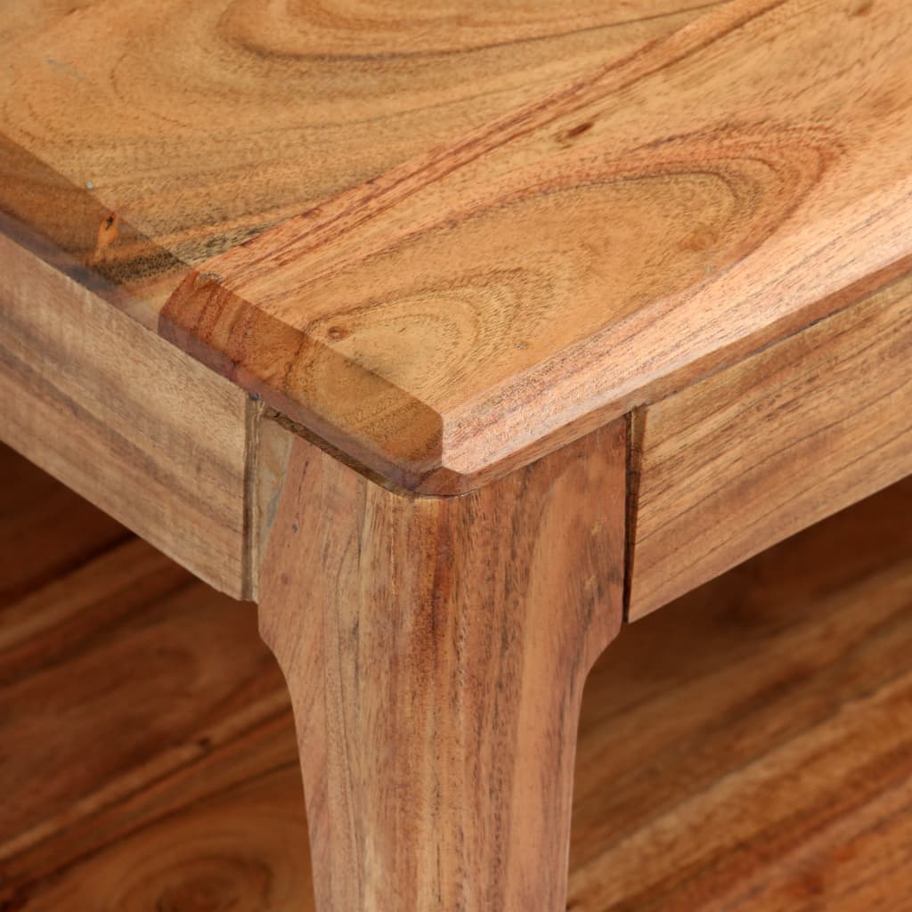 vidaXL Kavos staliukas, medienos masyvas, 88x50x38cm