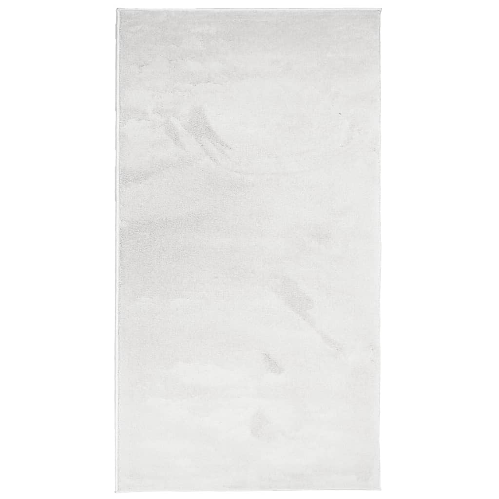 vidaXL Kilimas OVIEDO, pilkos spalvos, 80x150cm, trumpi šereliai