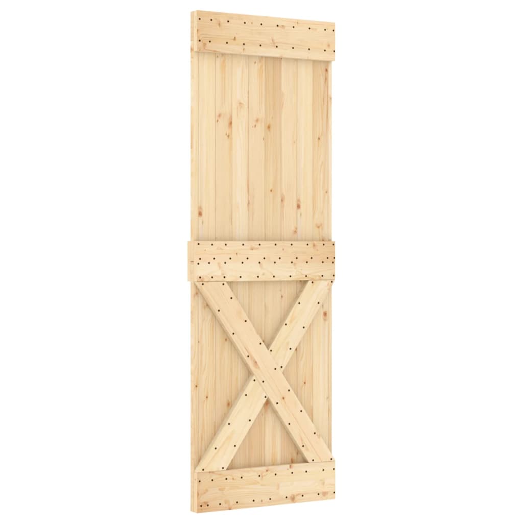 vidaXL Durys NARVIK, 70x210cm, pušies medienos masyvas