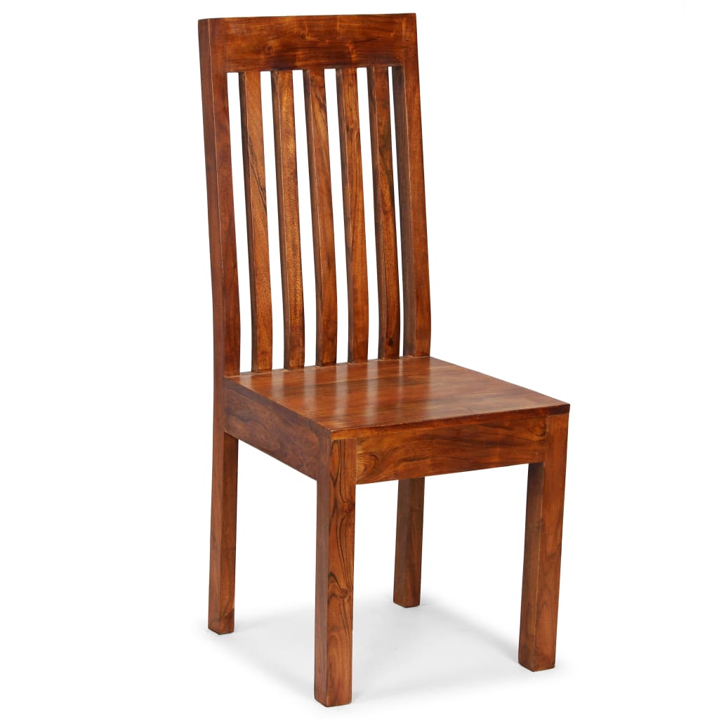 vidaXL Valgomojo kėdės, 2vnt., medienos masyvas su medaus apdaila