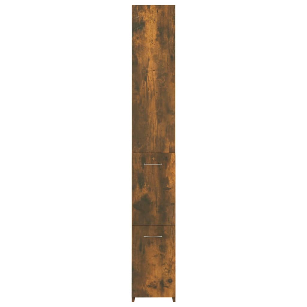 vidaXL Vonios kambario spintelė, dūminio ąžuolo, 25x26,5x170 cm