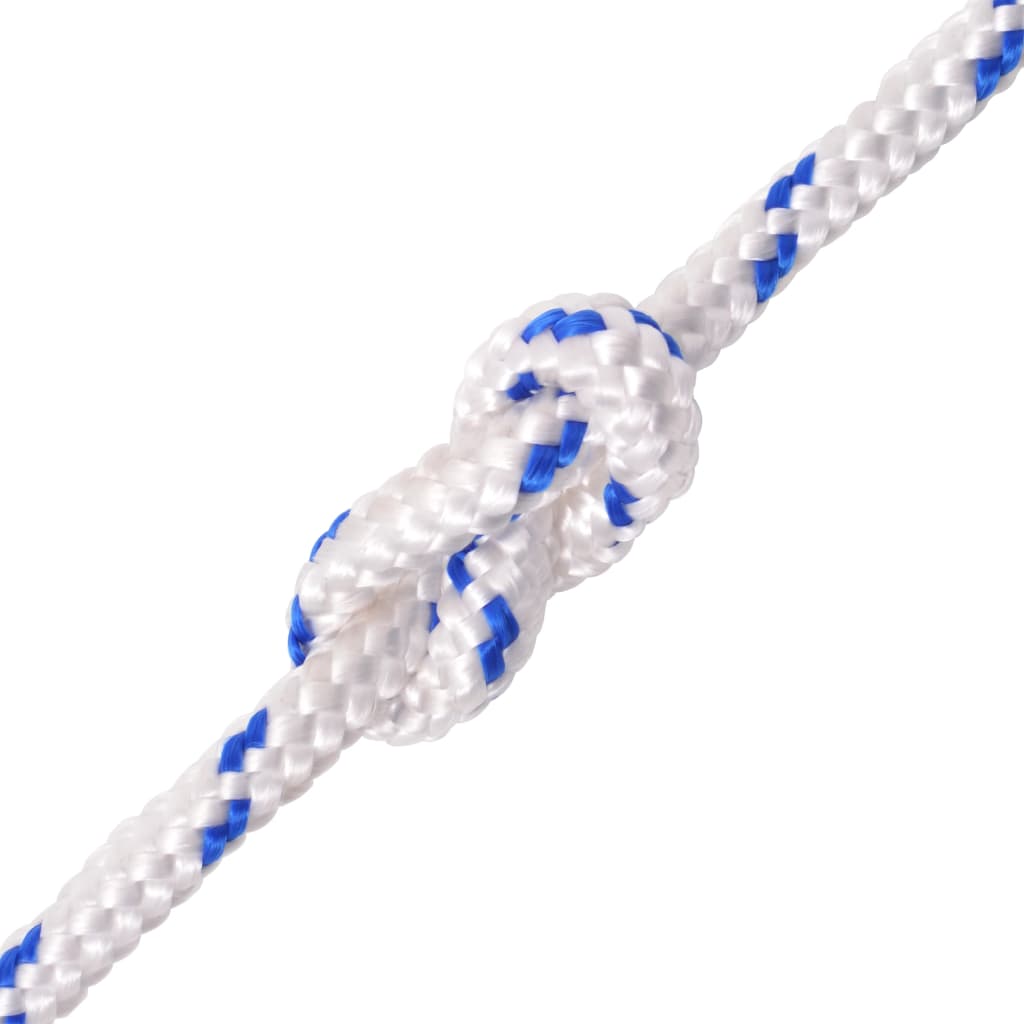 vidaXL Jūrinė virvė, polipropilenas, 12mm, 50m, balta