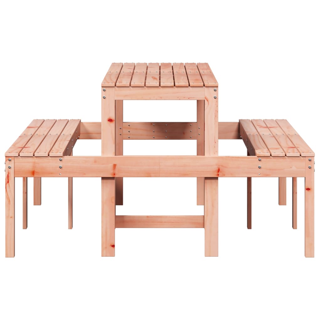 vidaXL Iškylų stalas, 160x134x75cm, douglas eglės medienos masyvas