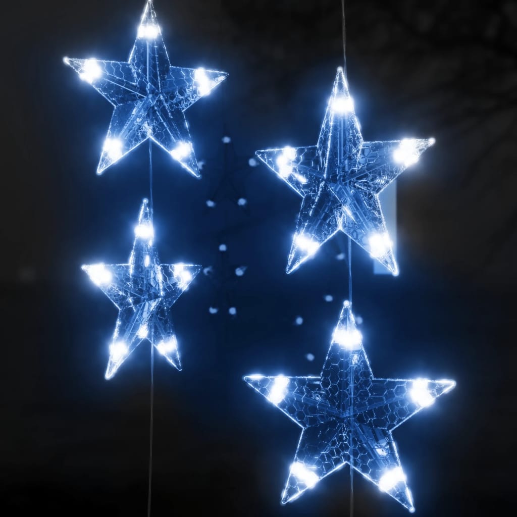 vidaXL LED žvaigždžių užuolaida, 500 mėlynų LED lempučių