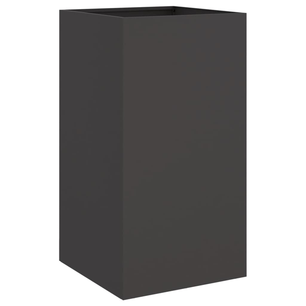 vidaXL Lovelis, juodos spalvos, 42x38x75cm, šaltai valcuotas plienas