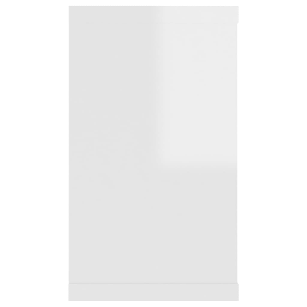 vidaXL Sieninės lentynos, 2vnt., baltos, 80x15x26,5cm, MDP