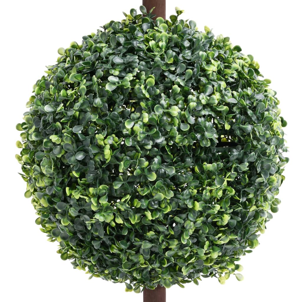 vidaXL Dirbtinis buksmedis vazone, žalias, 118cm, rutulio formos