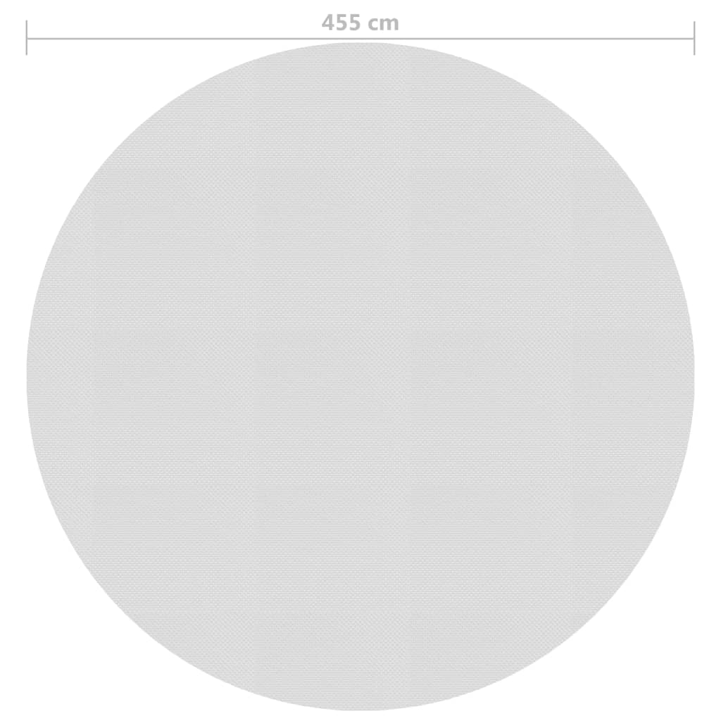 vidaXL Saulę sugerianti baseino plėvelė, pilkos spalvos, 455cm, PE
