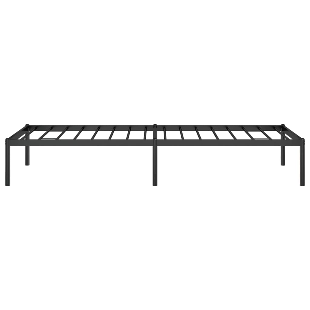 vidaXL Metalinis lovos rėmas, juodos spalvos, 75x190cm