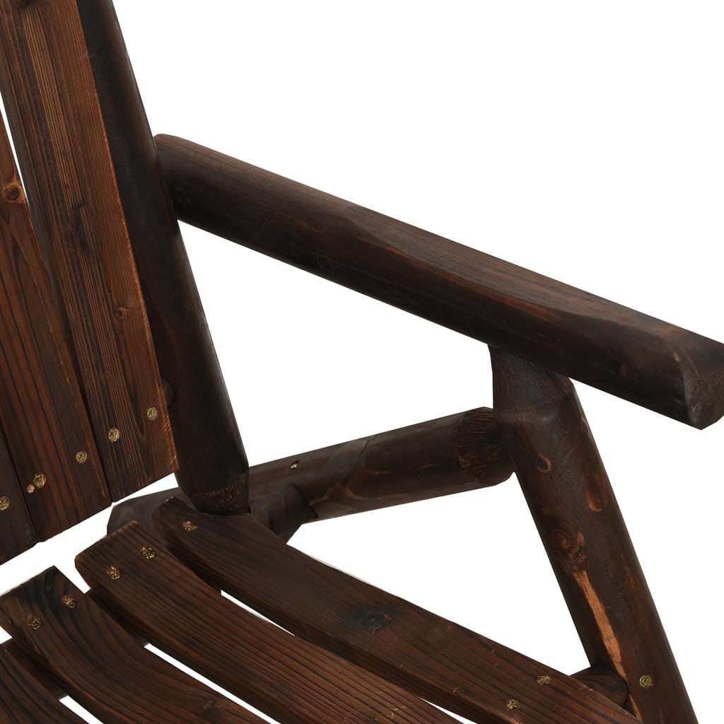 vidaXL Sodo poilsio baldų komplektas, 3 dalių, eglės medienos masyvas