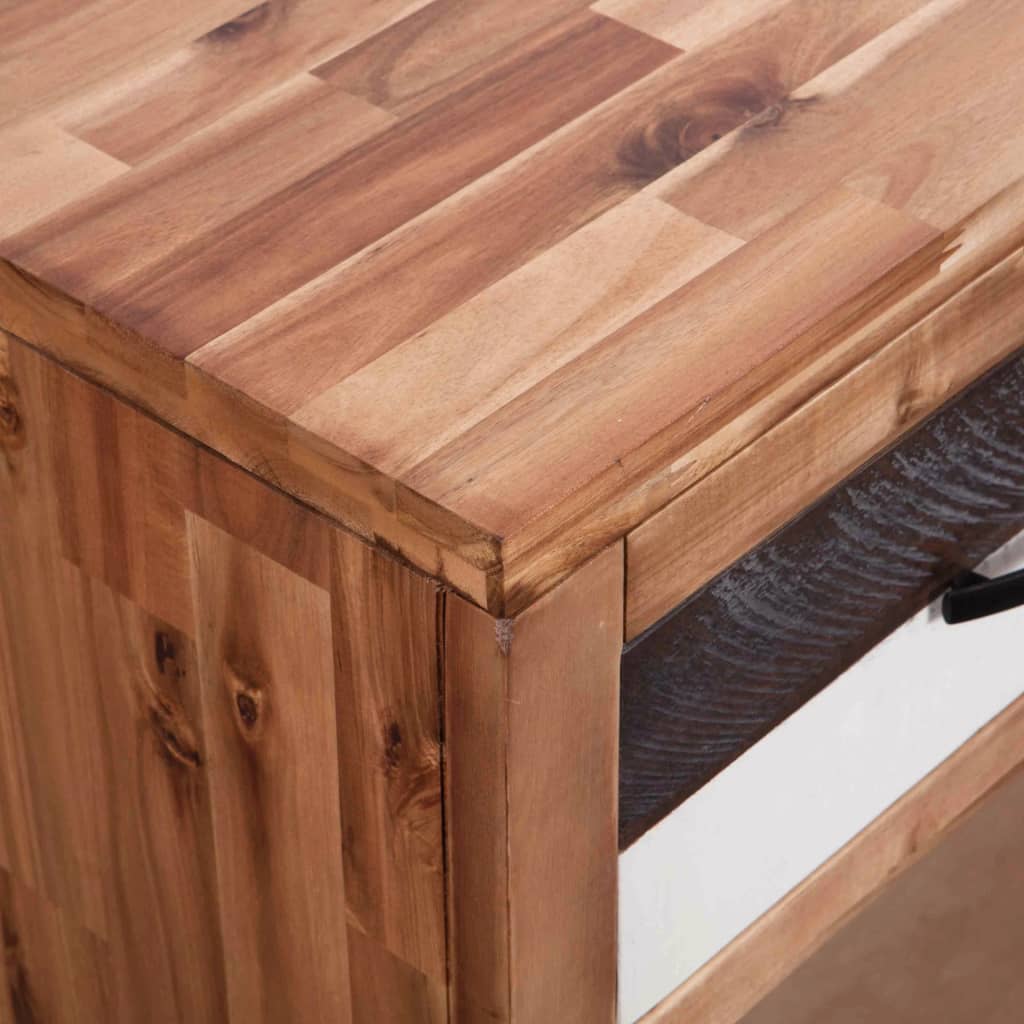vidaXL Konsolinis staliukas, akacijos mediena, 86x30x75cm