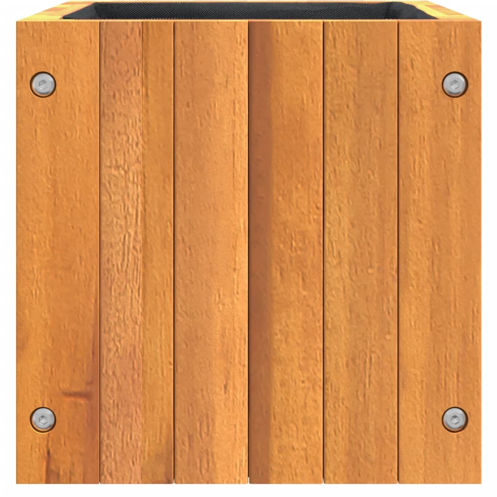 vidaXL Sodo lovelis, 25x25x25cm, akacijos medienos masyvas
